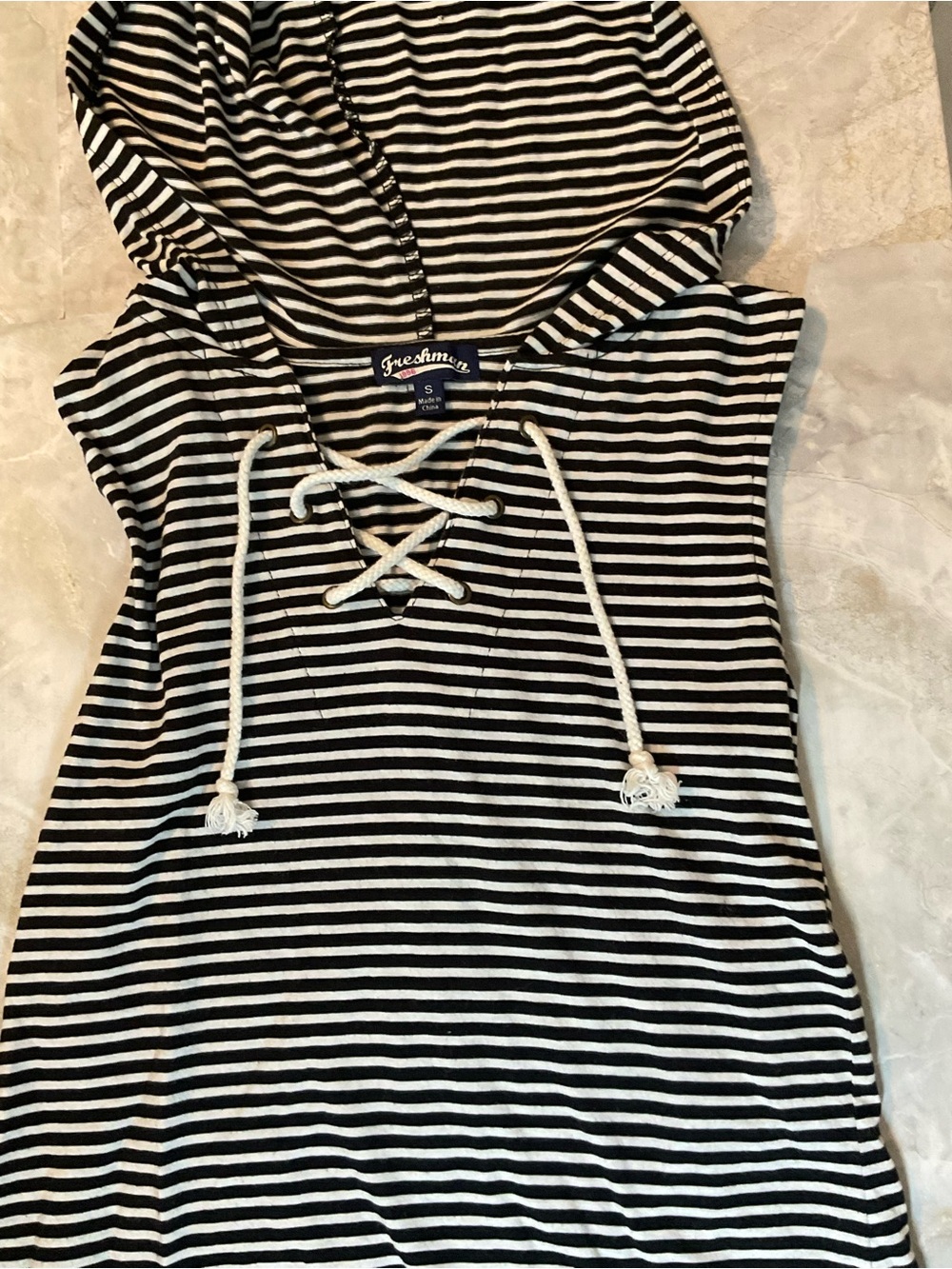 Women’s Striped Tank with Hood